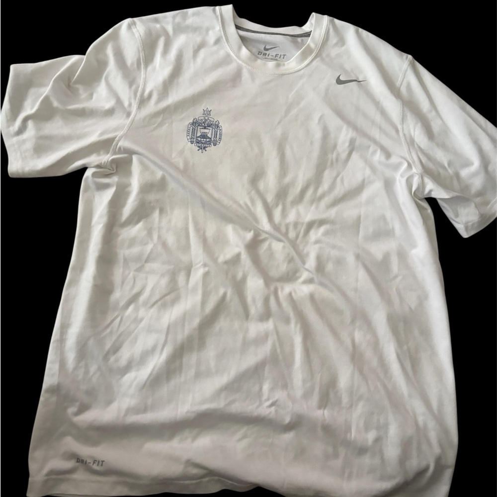 Nike Dri-FIT US Naval Academy Performance Tee – White, Size L